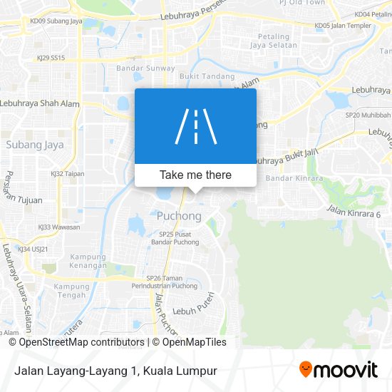 Jalan Layang-Layang 1 map