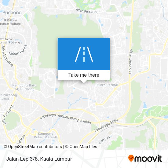 Peta Jalan Lep 3/8