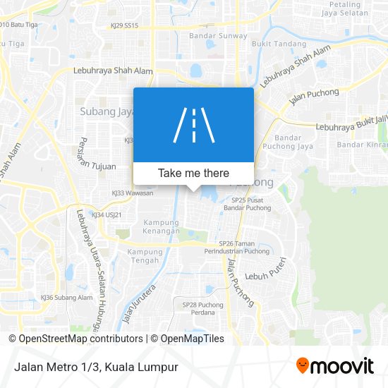 Jalan Metro 1/3 map