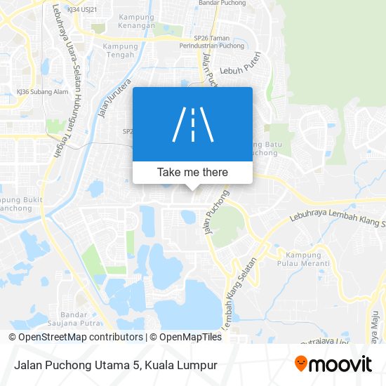 Peta Jalan Puchong Utama 5