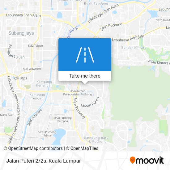 Jalan Puteri 2/2a map