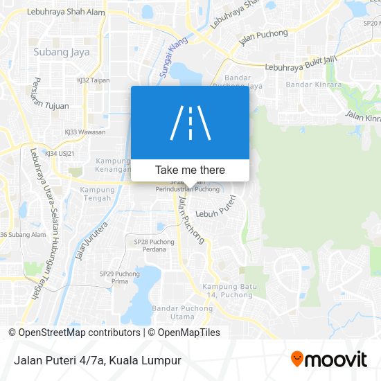 Jalan Puteri 4/7a map