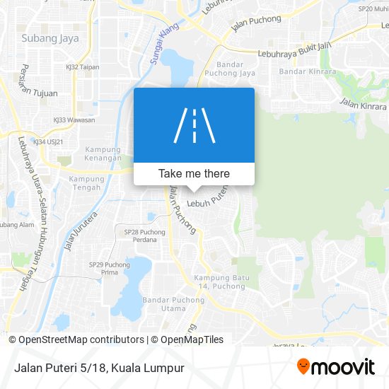 Jalan Puteri 5/18 map