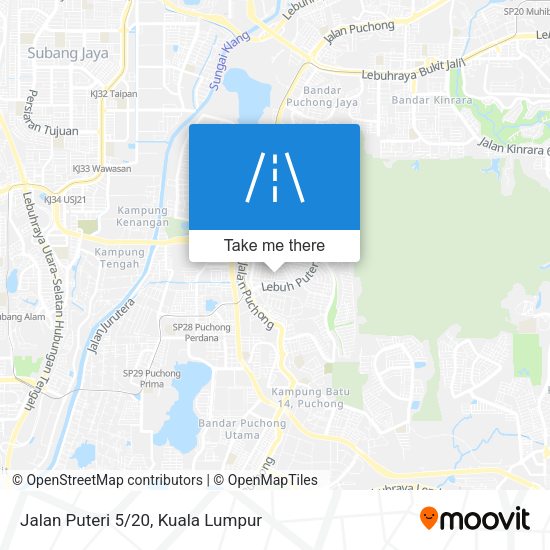 Peta Jalan Puteri 5/20