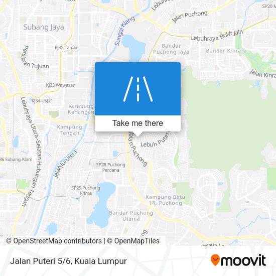 Jalan Puteri 5/6 map