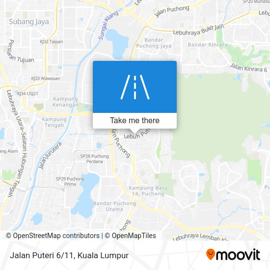 Jalan Puteri 6/11 map