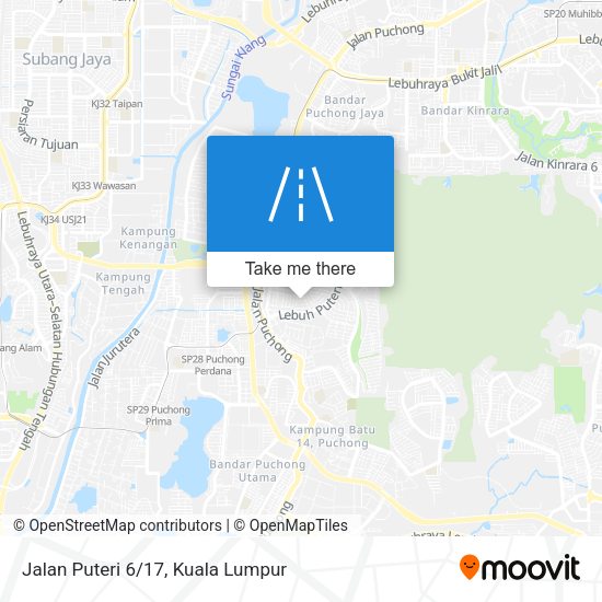 Peta Jalan Puteri 6/17