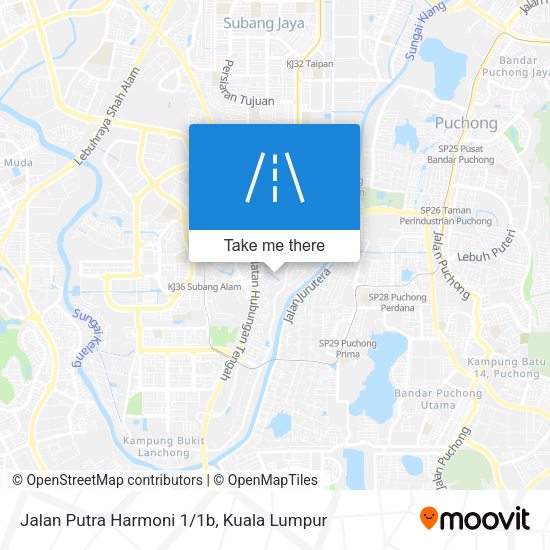 Jalan Putra Harmoni 1/1b map
