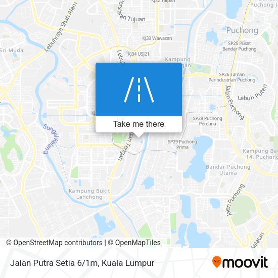 Jalan Putra Setia 6/1m map