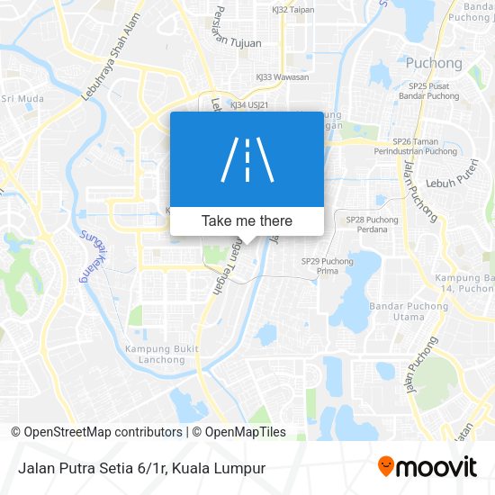 Jalan Putra Setia 6/1r map