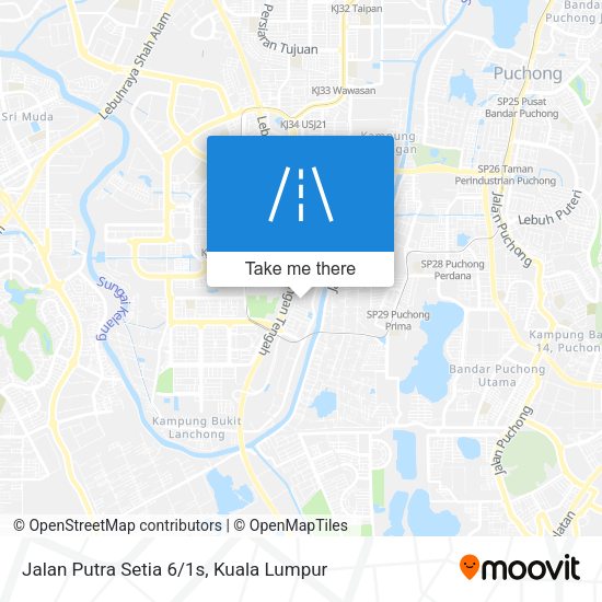 Peta Jalan Putra Setia 6/1s
