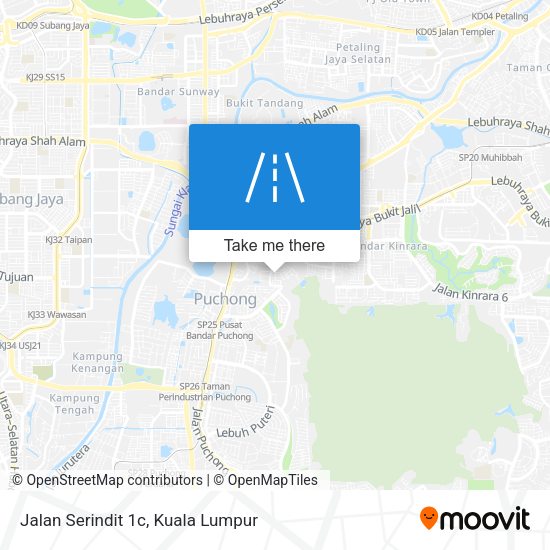Jalan Serindit 1c map