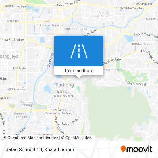 Jalan Serindit 1d map