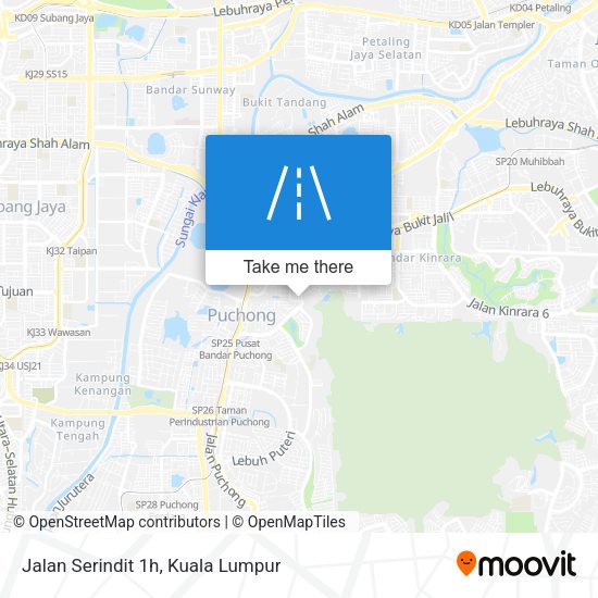 Peta Jalan Serindit 1h