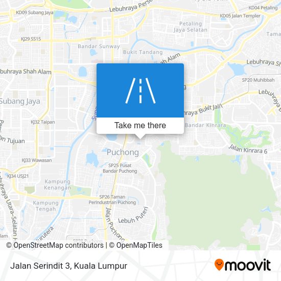 Peta Jalan Serindit 3