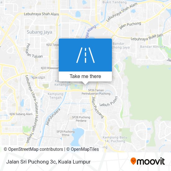 Jalan Sri Puchong 3c map