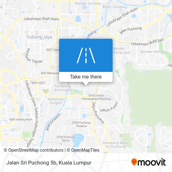 Peta Jalan Sri Puchong 5b