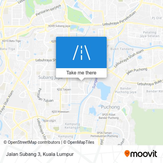 Peta Jalan Subang 3
