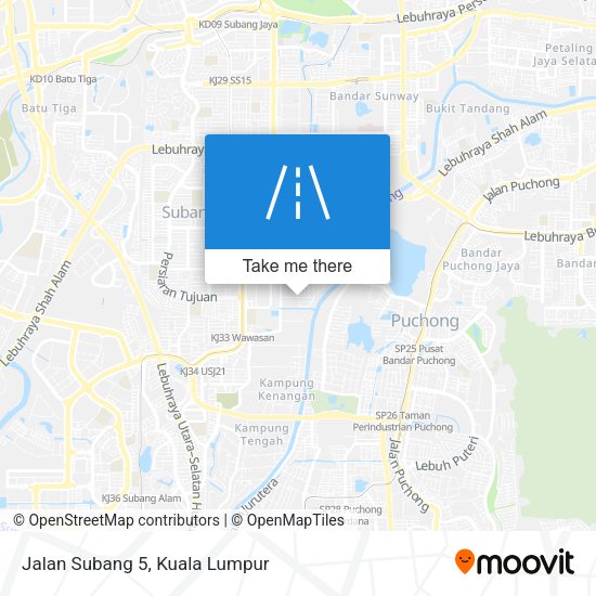 Peta Jalan Subang 5