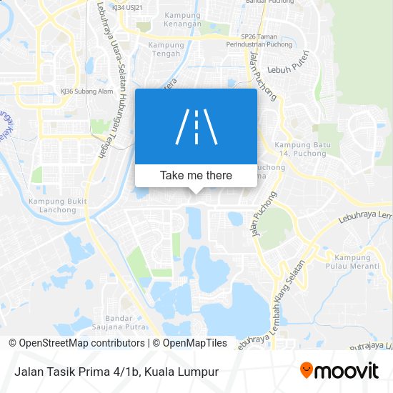 Jalan Tasik Prima 4/1b map