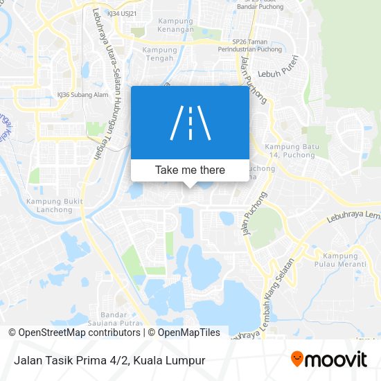 Jalan Tasik Prima 4/2 map