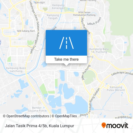 Jalan Tasik Prima 4/5b map