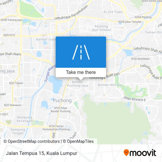 Jalan Tempua 15 map