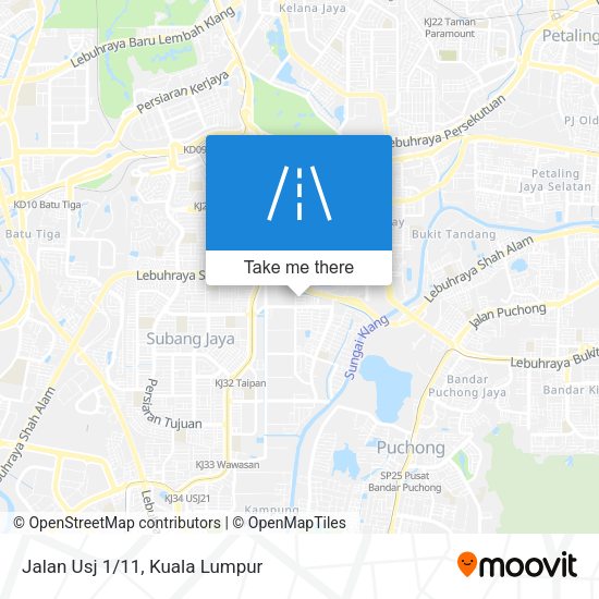 Peta Jalan Usj 1/11