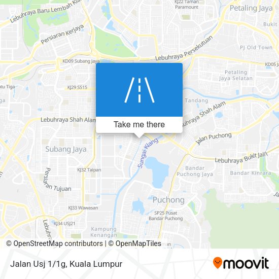 Peta Jalan Usj 1/1g