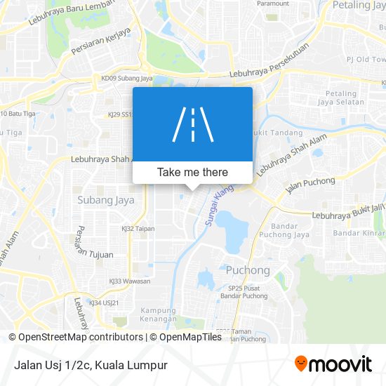 Jalan Usj 1/2c map