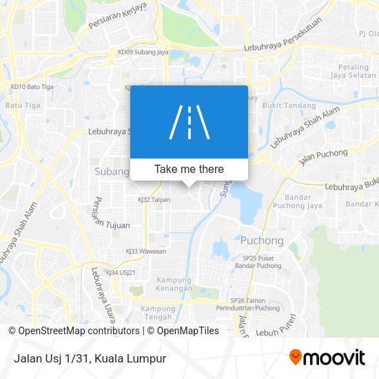 Peta Jalan Usj 1/31