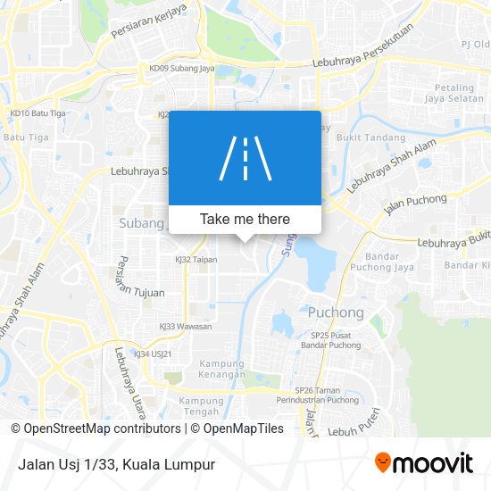 Peta Jalan Usj 1/33