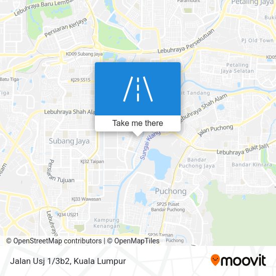 Jalan Usj 1/3b2 map