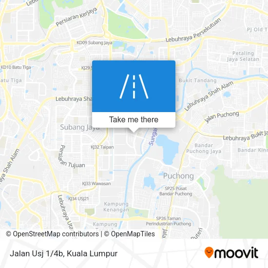 Jalan Usj 1/4b map
