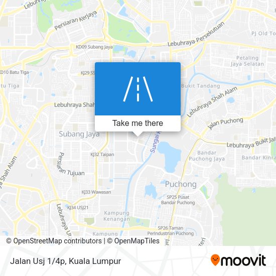 Peta Jalan Usj 1/4p