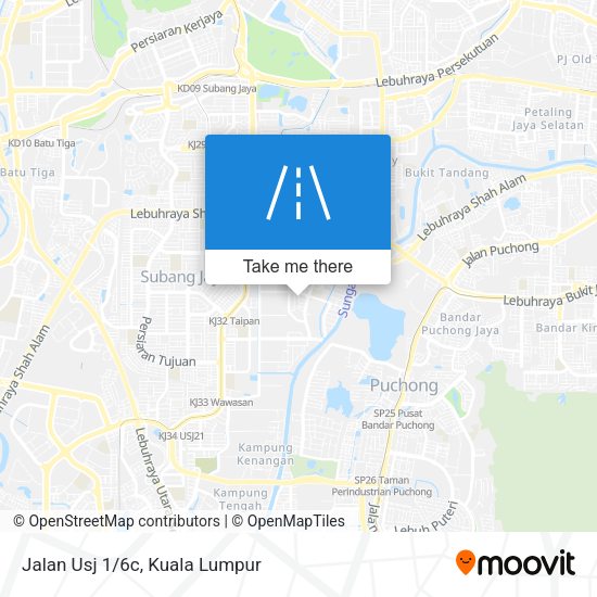 Peta Jalan Usj 1/6c