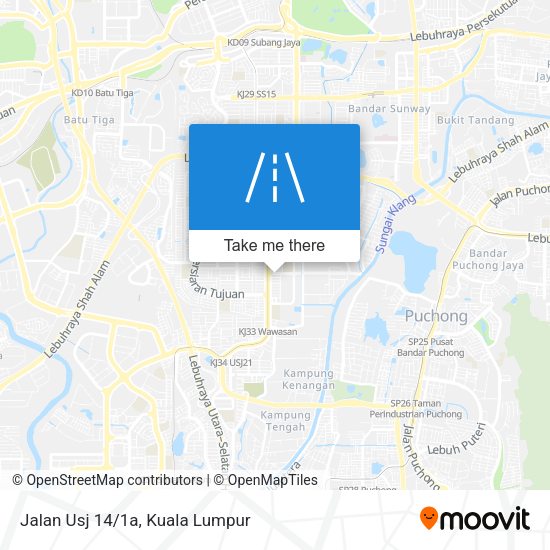 Peta Jalan Usj 14/1a