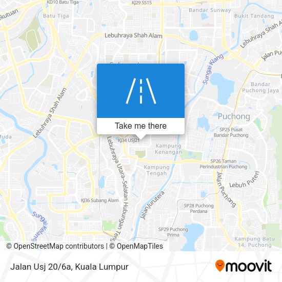 Peta Jalan Usj 20/6a