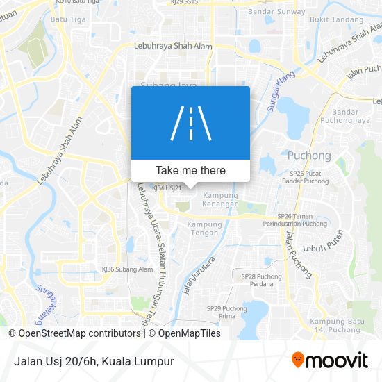 Peta Jalan Usj 20/6h