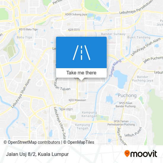 Jalan Usj 8/2 map