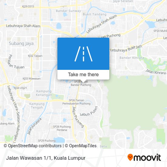 Jalan Wawasan 1/1 map