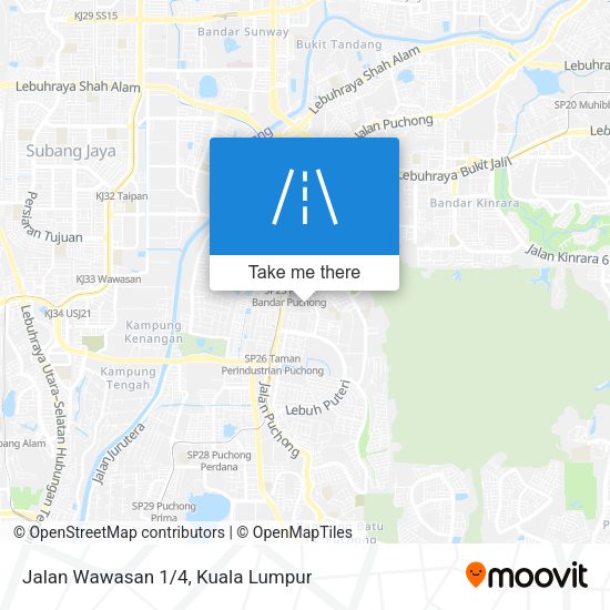 Jalan Wawasan 1/4 map