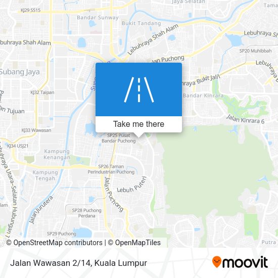 Jalan Wawasan 2/14 map