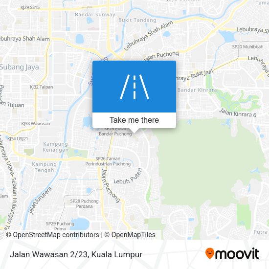Jalan Wawasan 2/23 map