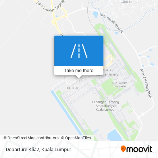Departure Klia2 map