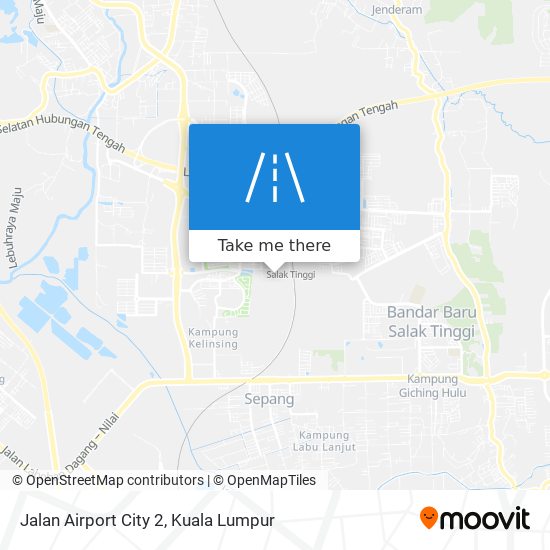 Peta Jalan Airport City 2