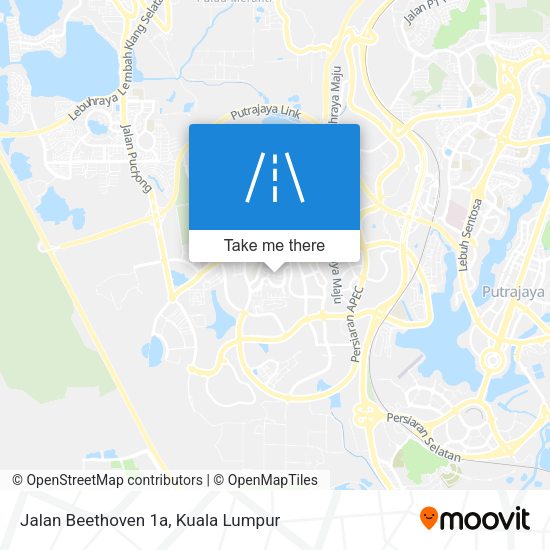 Jalan Beethoven 1a map