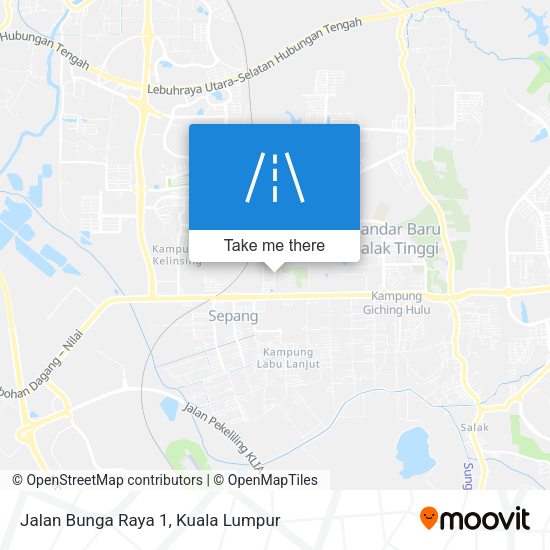 Jalan Bunga Raya 1 map