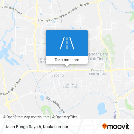 Jalan Bunga Raya 6 map