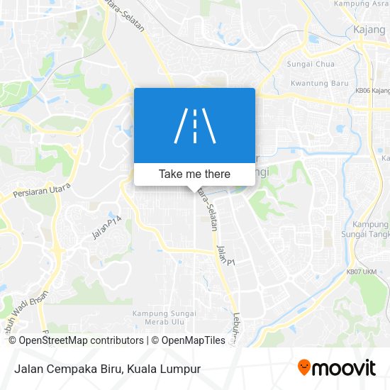 Peta Jalan Cempaka Biru